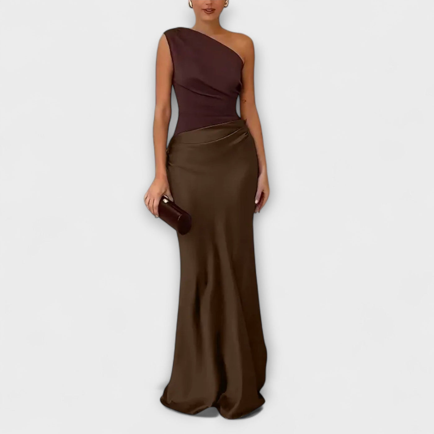 One-shoulder maxi dress
