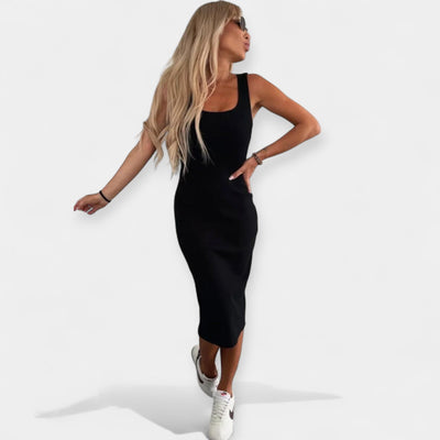 Midi dress and bomber jacket set