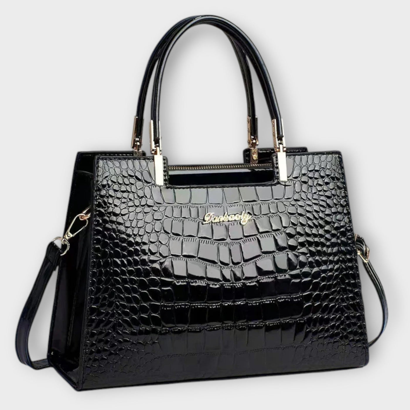 Shiny Croco handbag