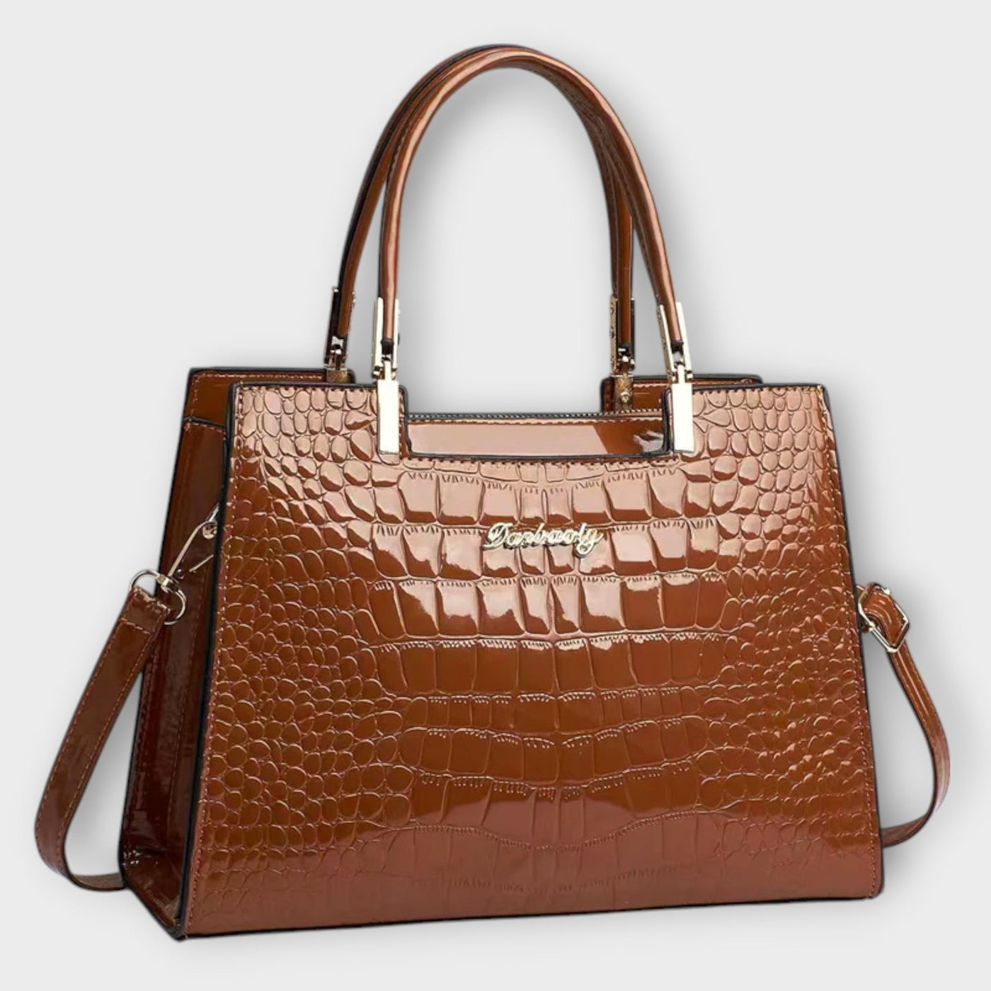 Shiny Croco handbag