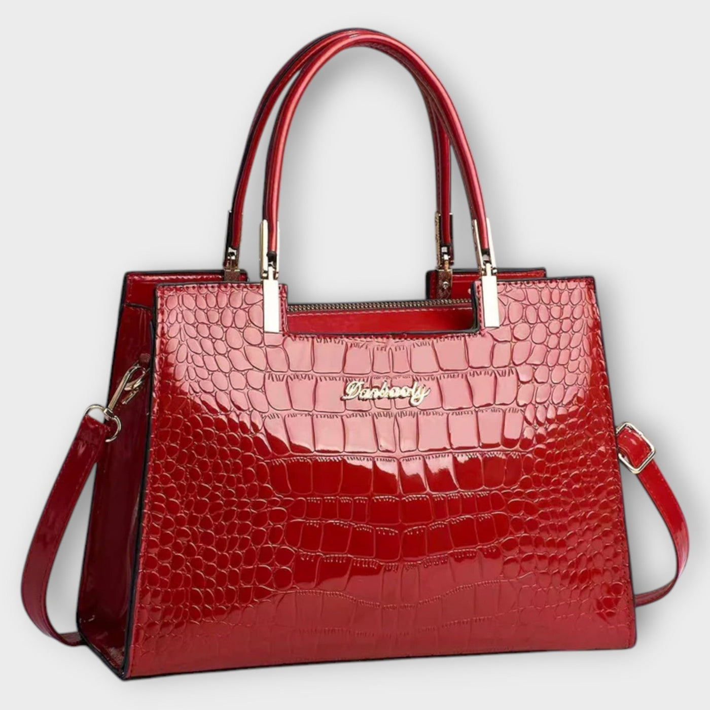 Shiny Croco handbag