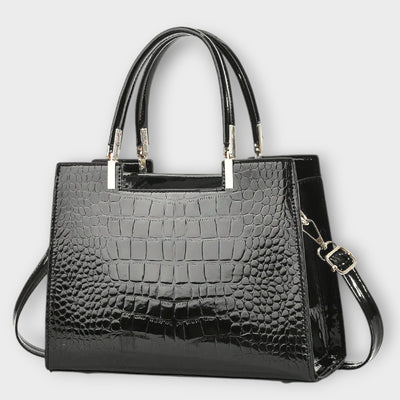 Shiny Croco handbag