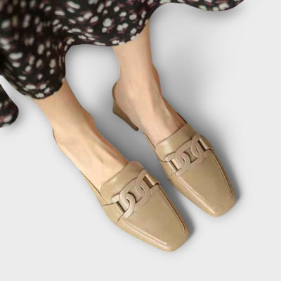 Comfortable square-toe loafers