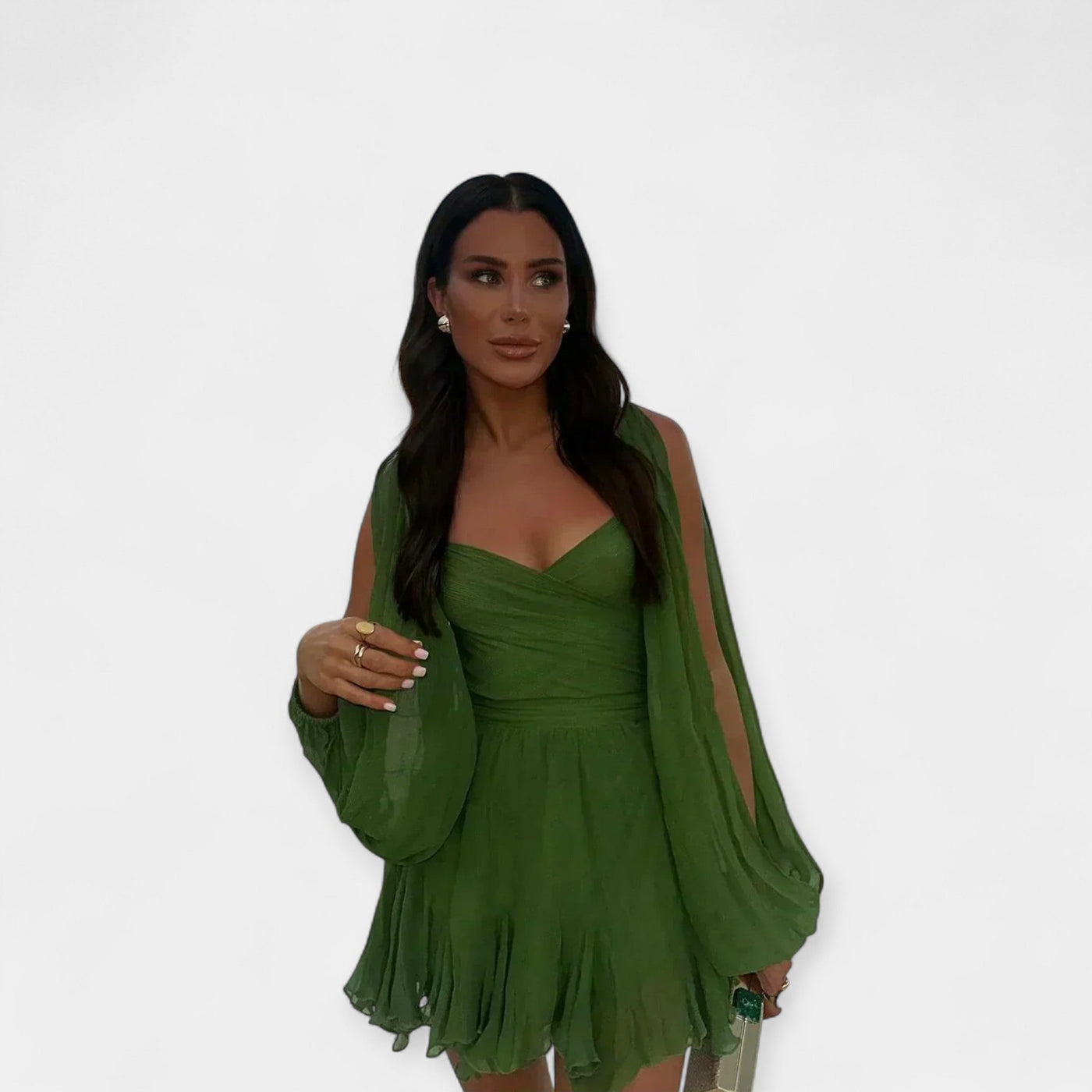 Romantic short-sleeved dress