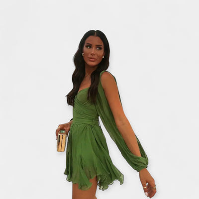 Romantic short-sleeved dress