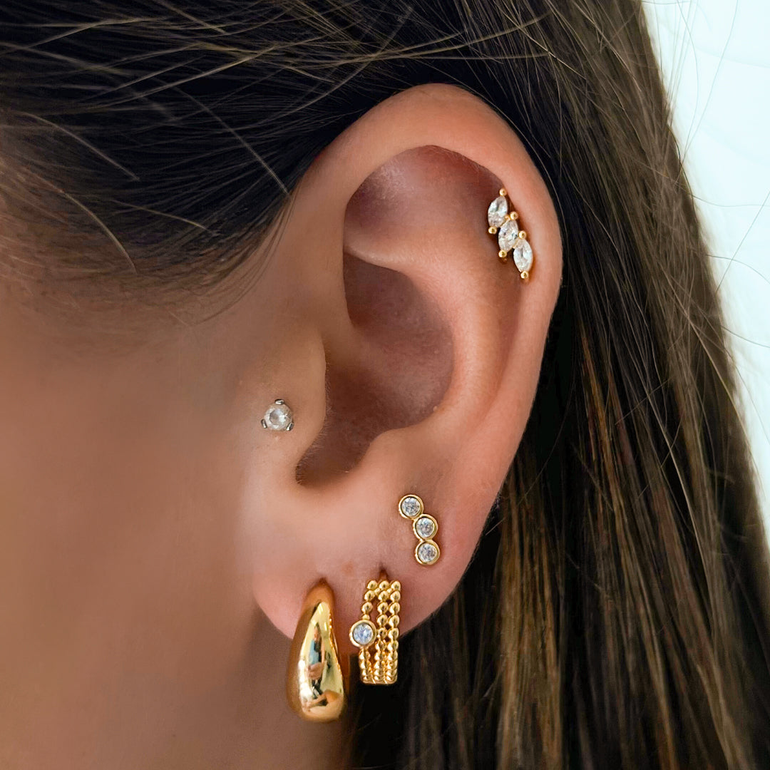 Earrings with hoops
