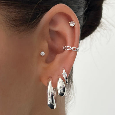 Earrings with hoops