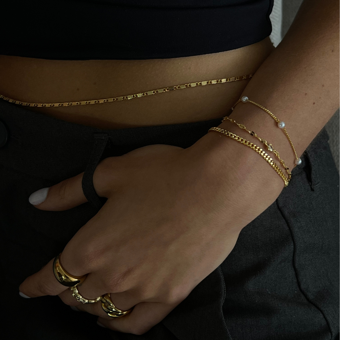 Golden love bracelet