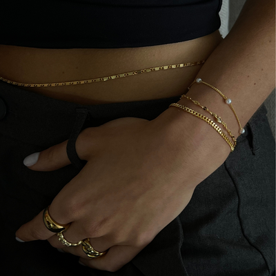 Golden love bracelet