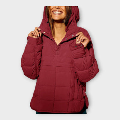 Quilted jacket with hood