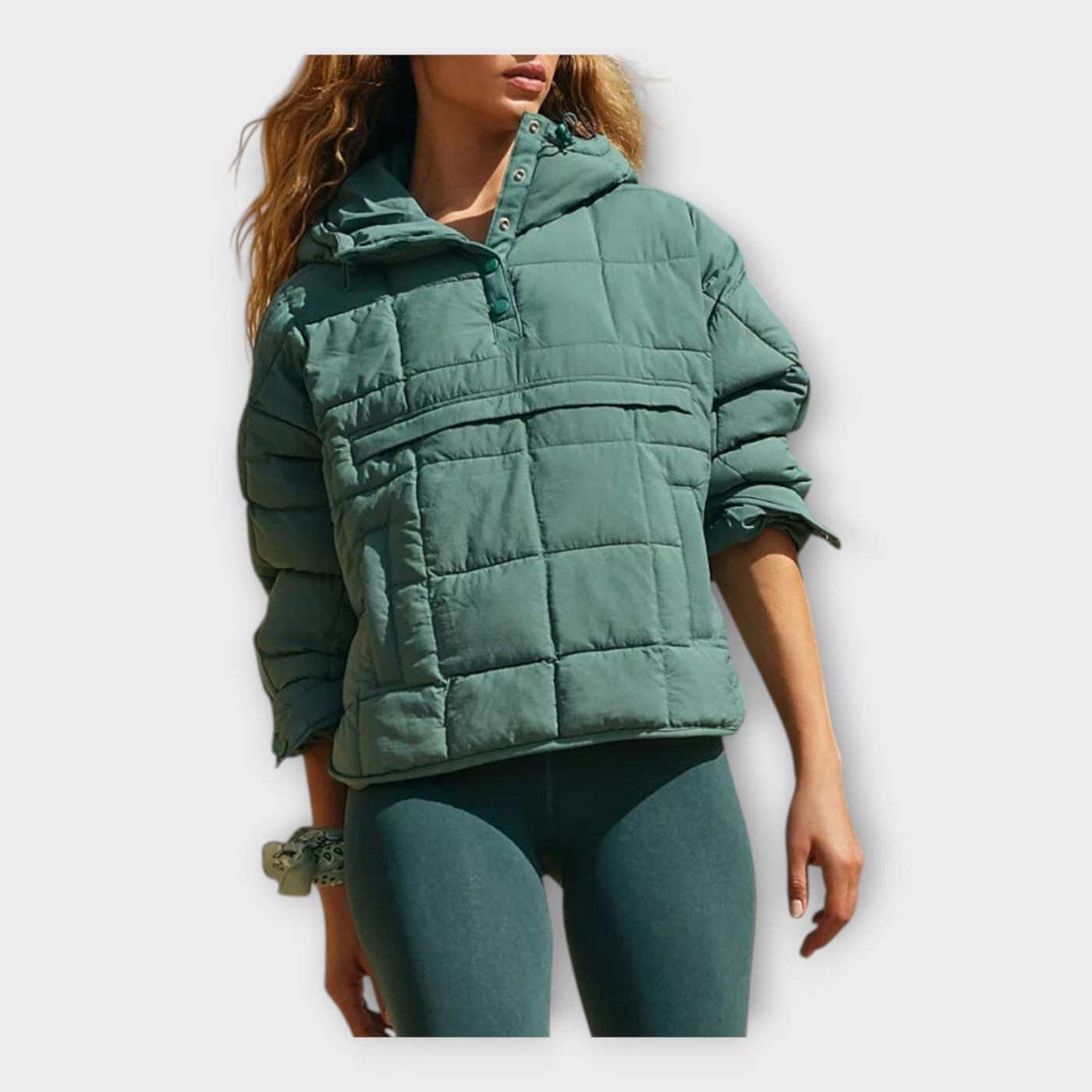 Quilted jacket with hood