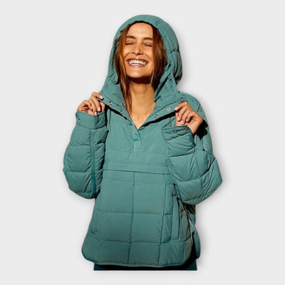 Quilted jacket with hood