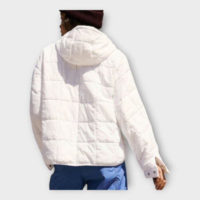 Quilted jacket with hood