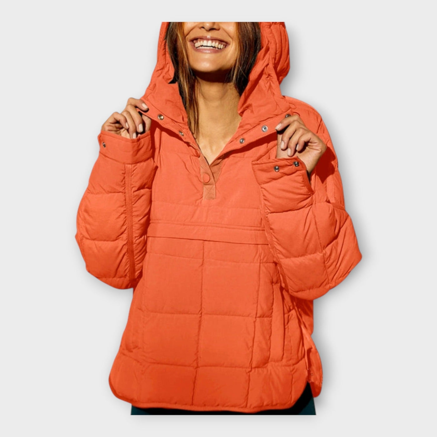 Quilted jacket with hood