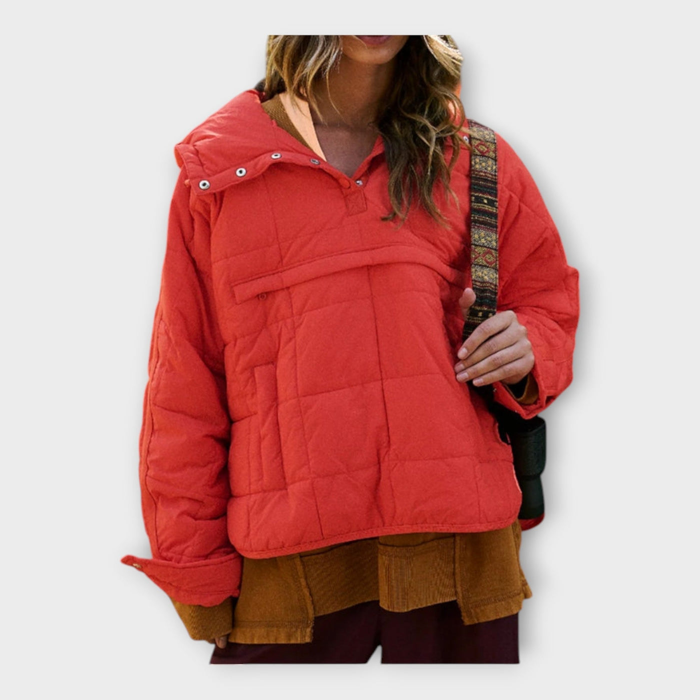 Quilted jacket with hood