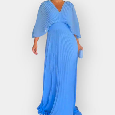 Pleated dress with elegant lines