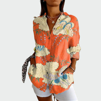 Stylish floral print shirt