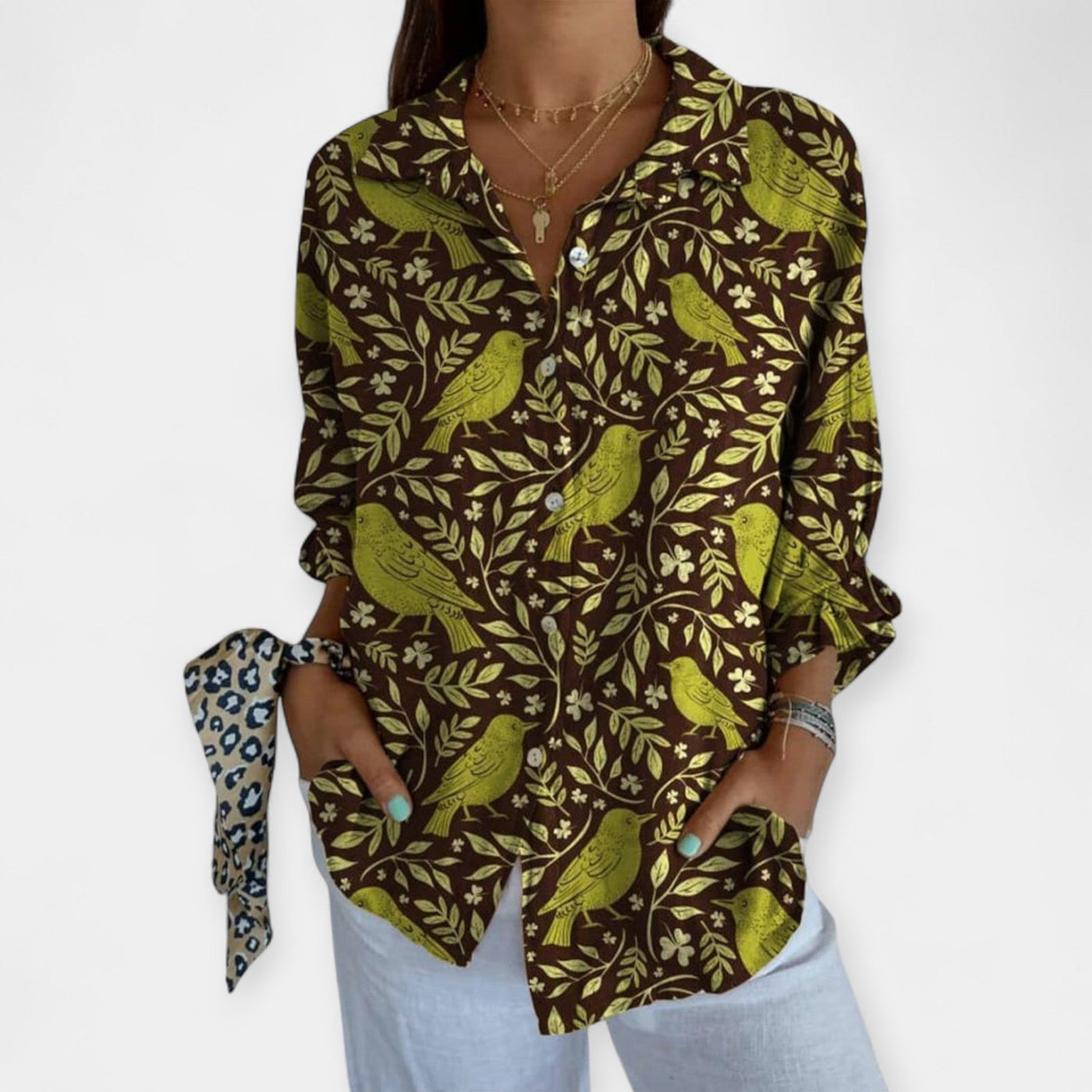 Artistic and comfortable linen shirt