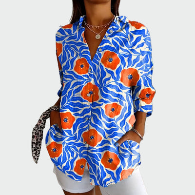 Stylish floral print shirt