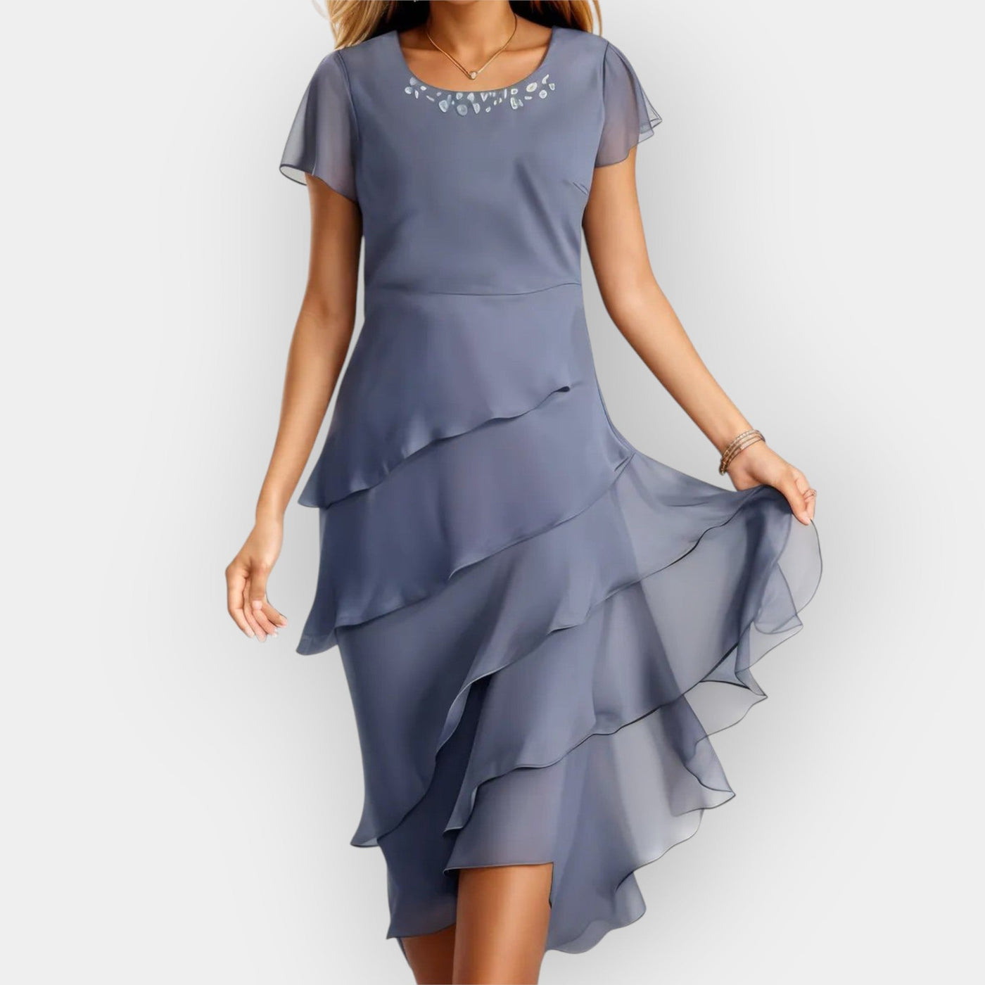 Airy chiffon dress