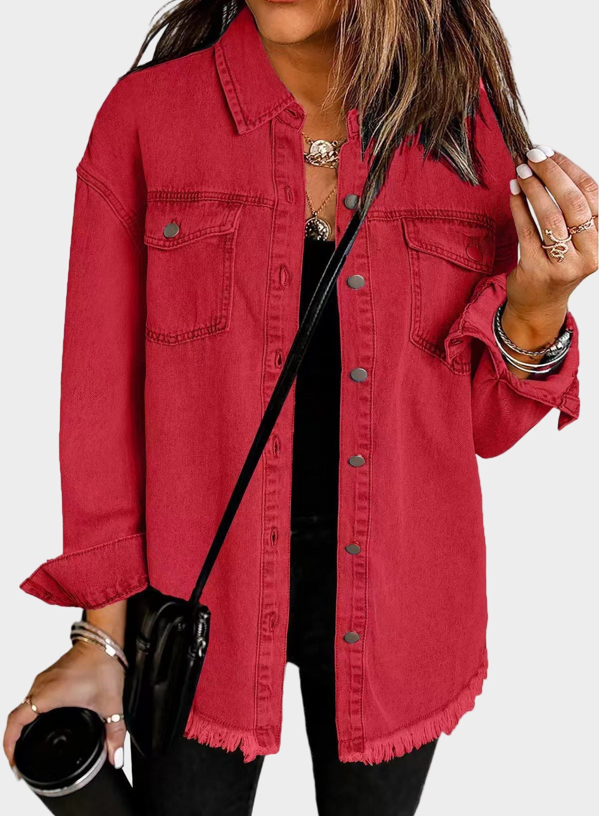 Oversized denim jacket