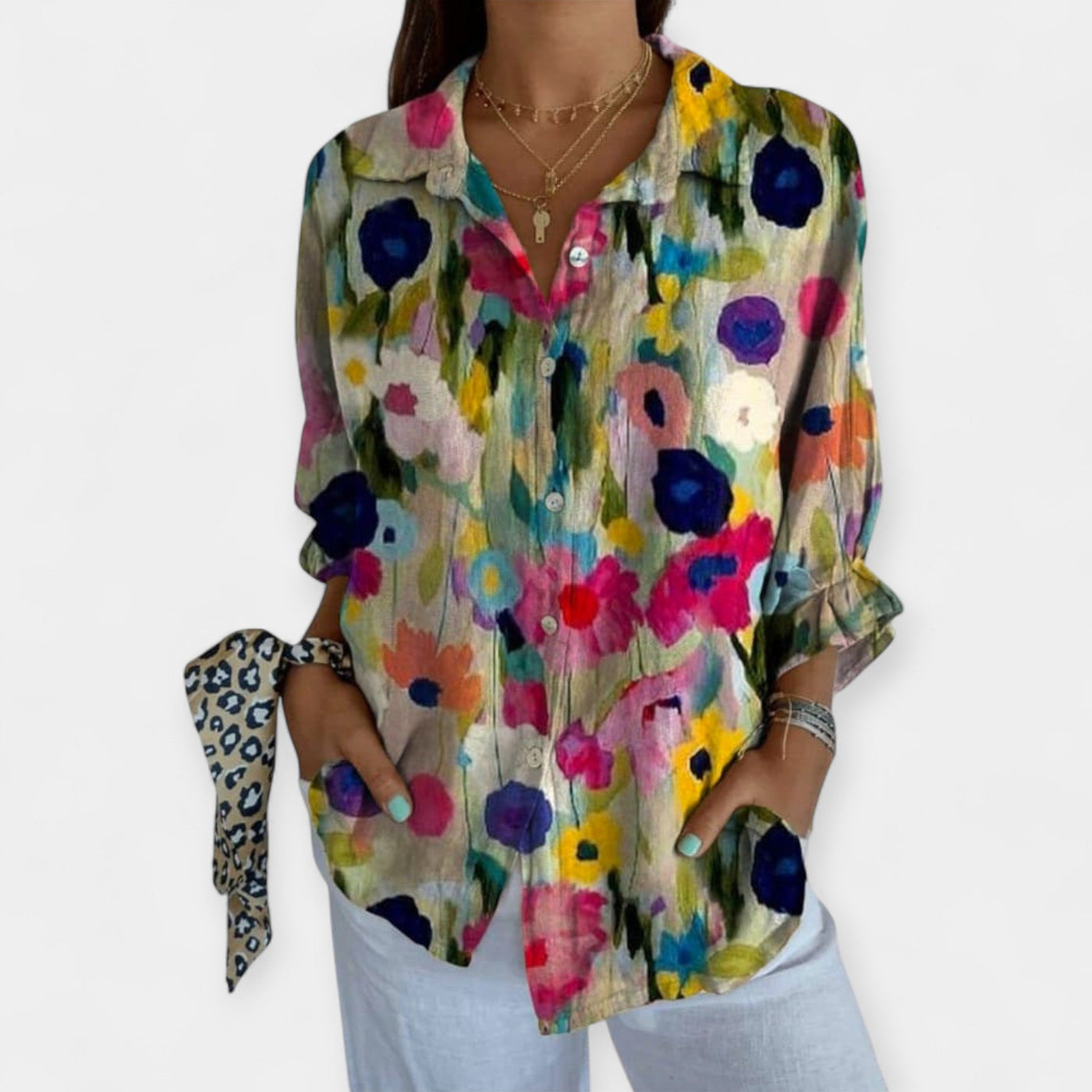 Artistic and comfortable linen shirt
