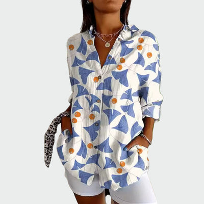 Stylish floral print shirt