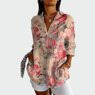 Stylish floral print shirt