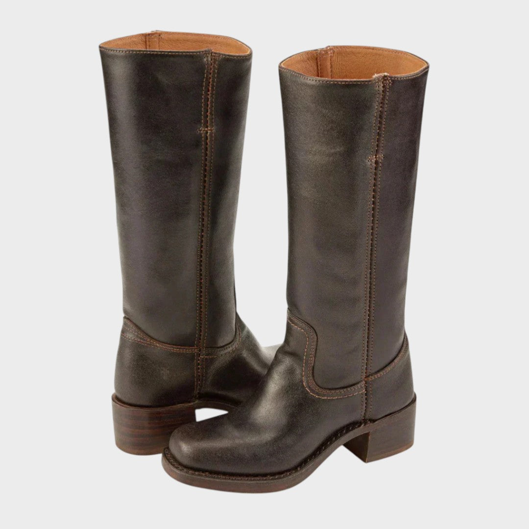 Classic high heel riding boots