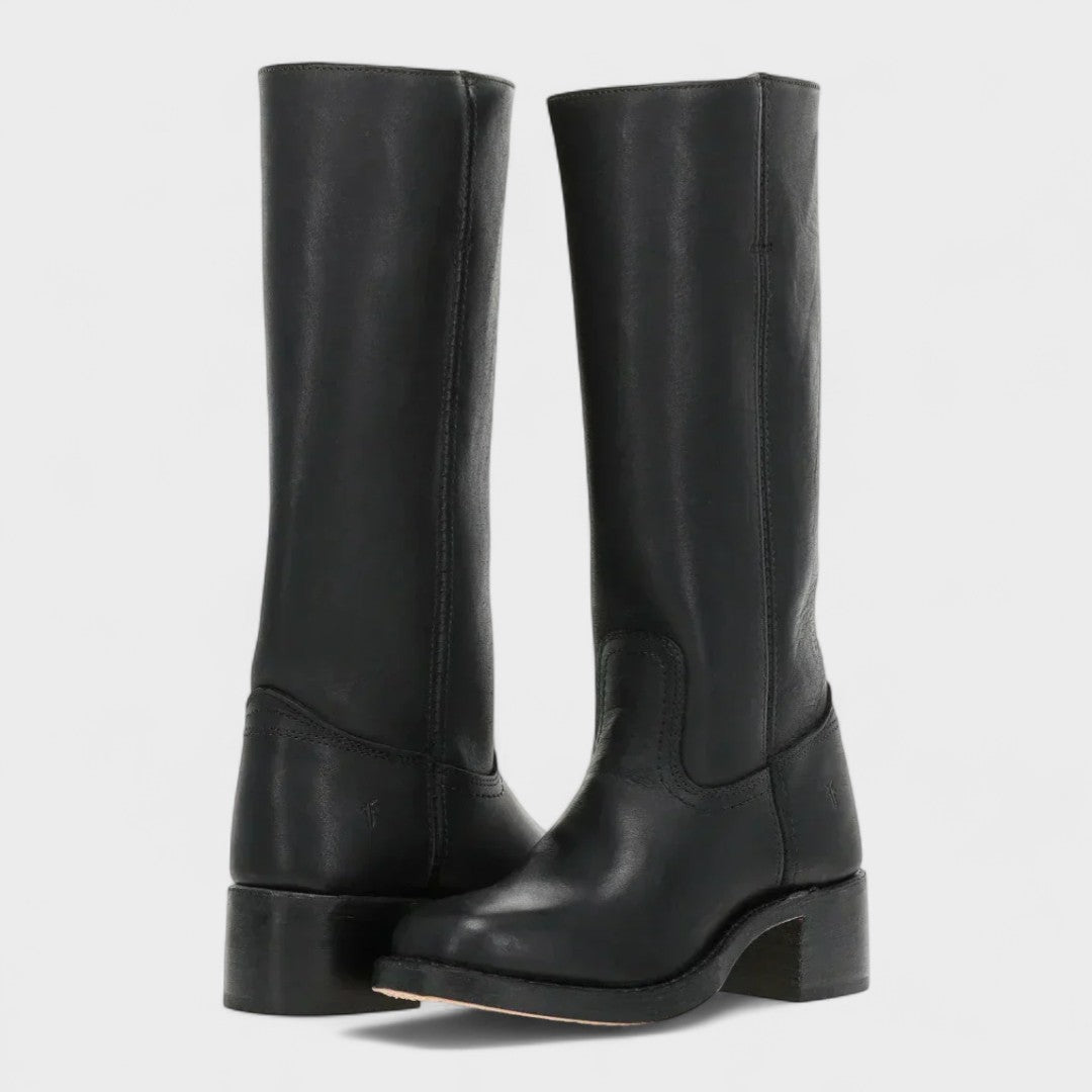 Classic high heel riding boots