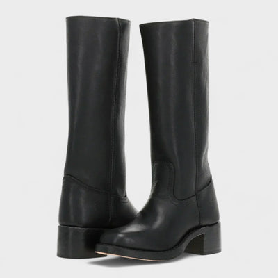 Classic high heel riding boots