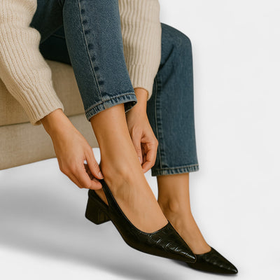 Heels with luxurious details