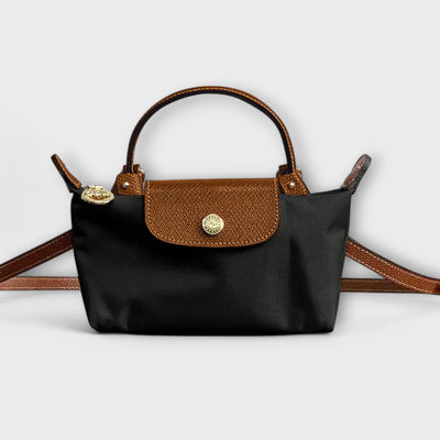 Two-colored shoulder bag