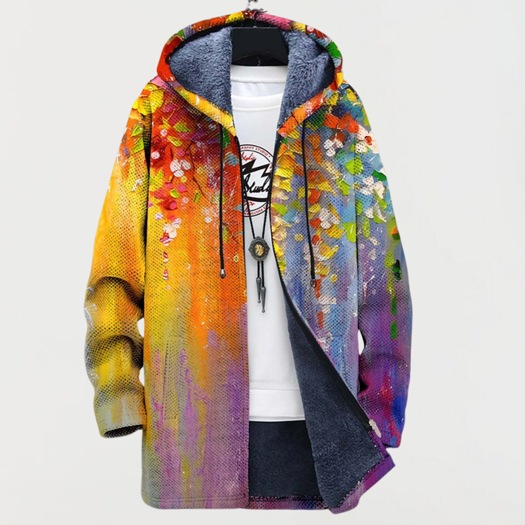 Abstract artistic cardigan