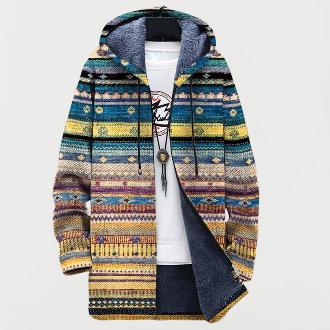 Wavy tribal cardigan