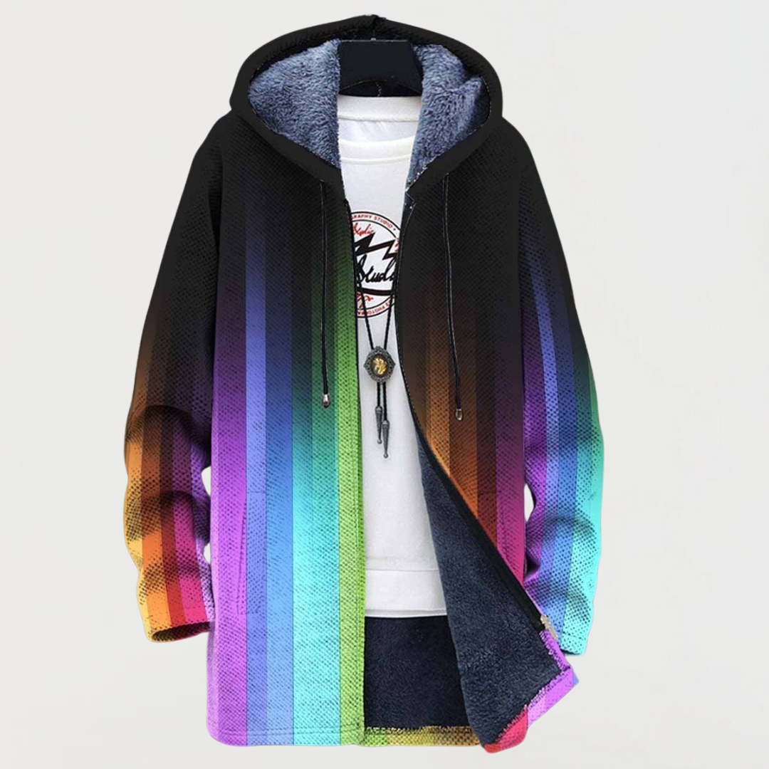 Rainbow gradient cardigan