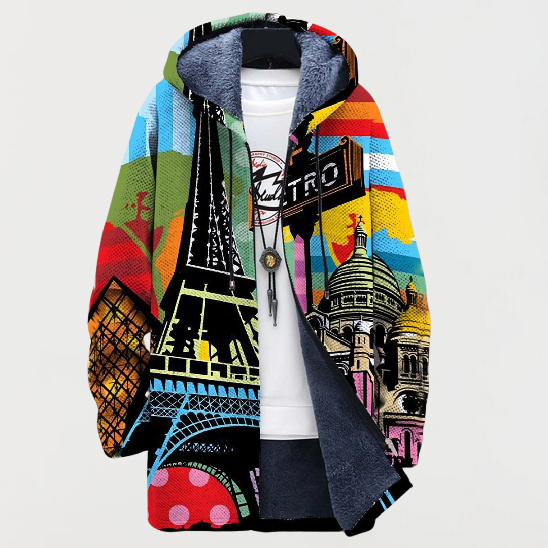 City pattern cardigan