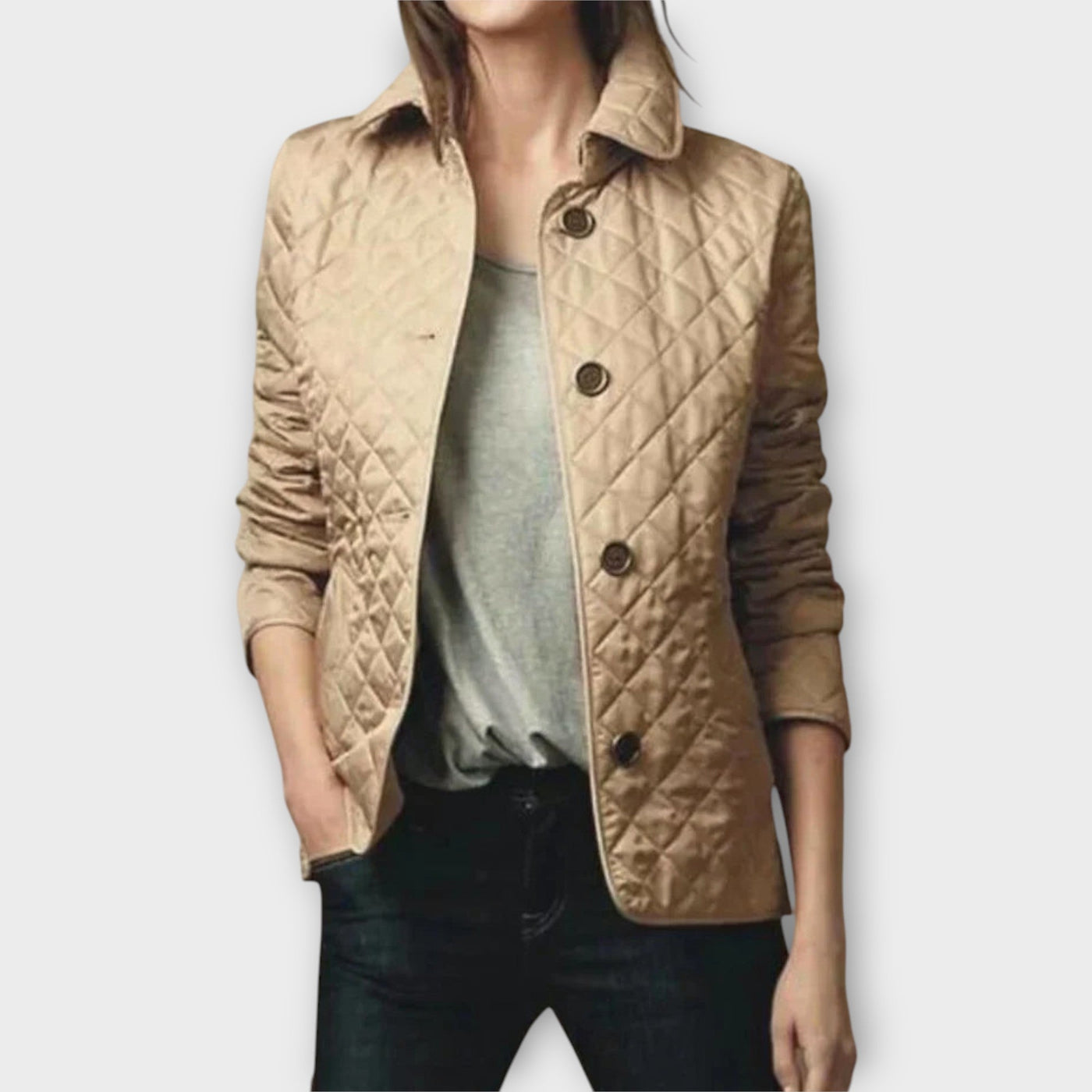 Quilted elegant blazer
