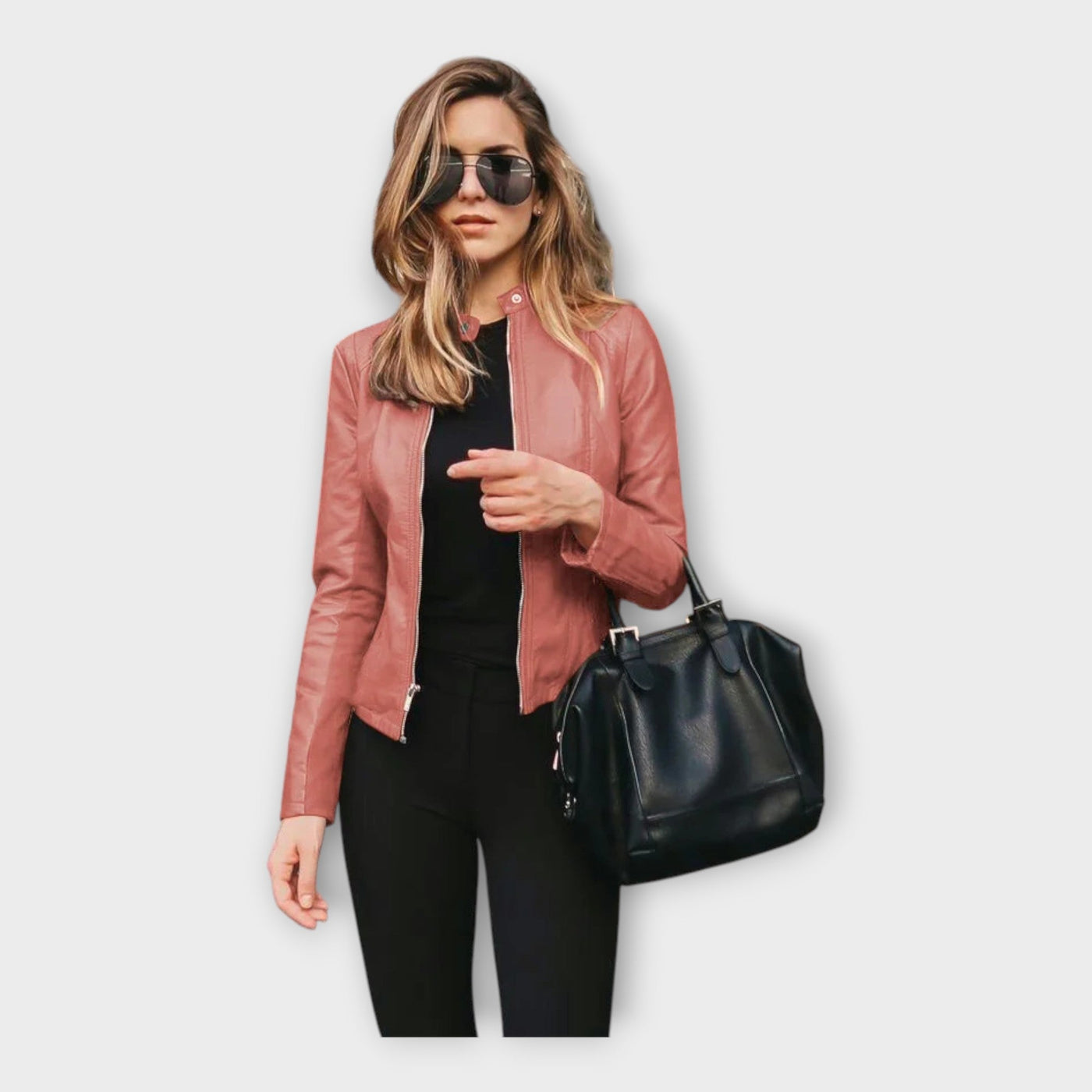 Modern leather jacket