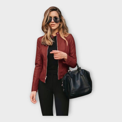 Modern leather jacket