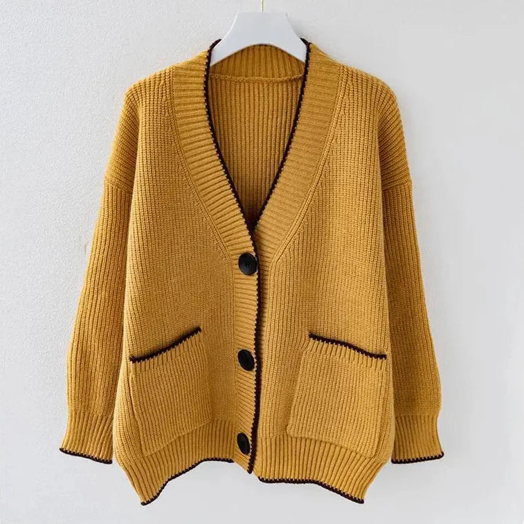 Stylish oversized knitted vest