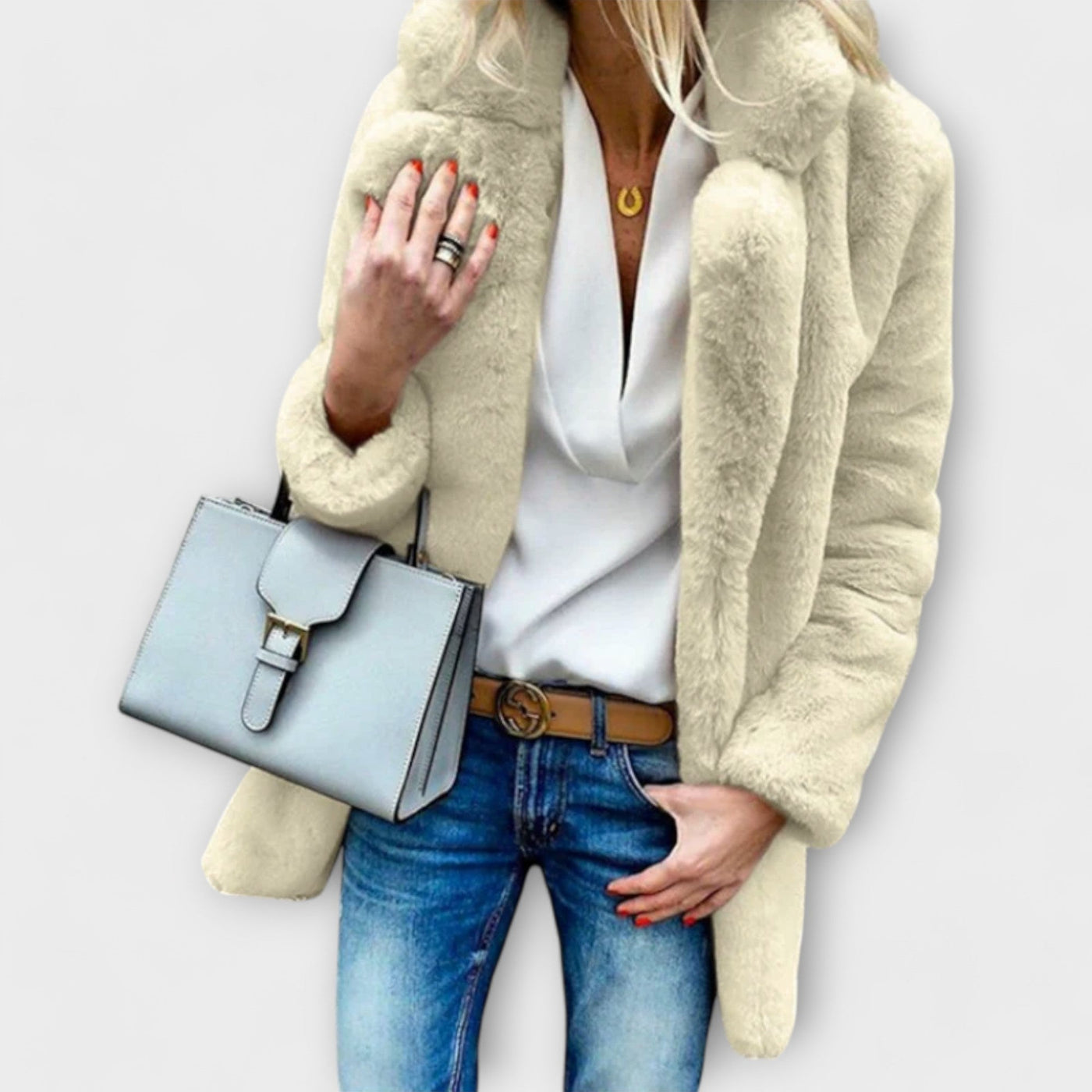 Warm and fluffy winter jacket