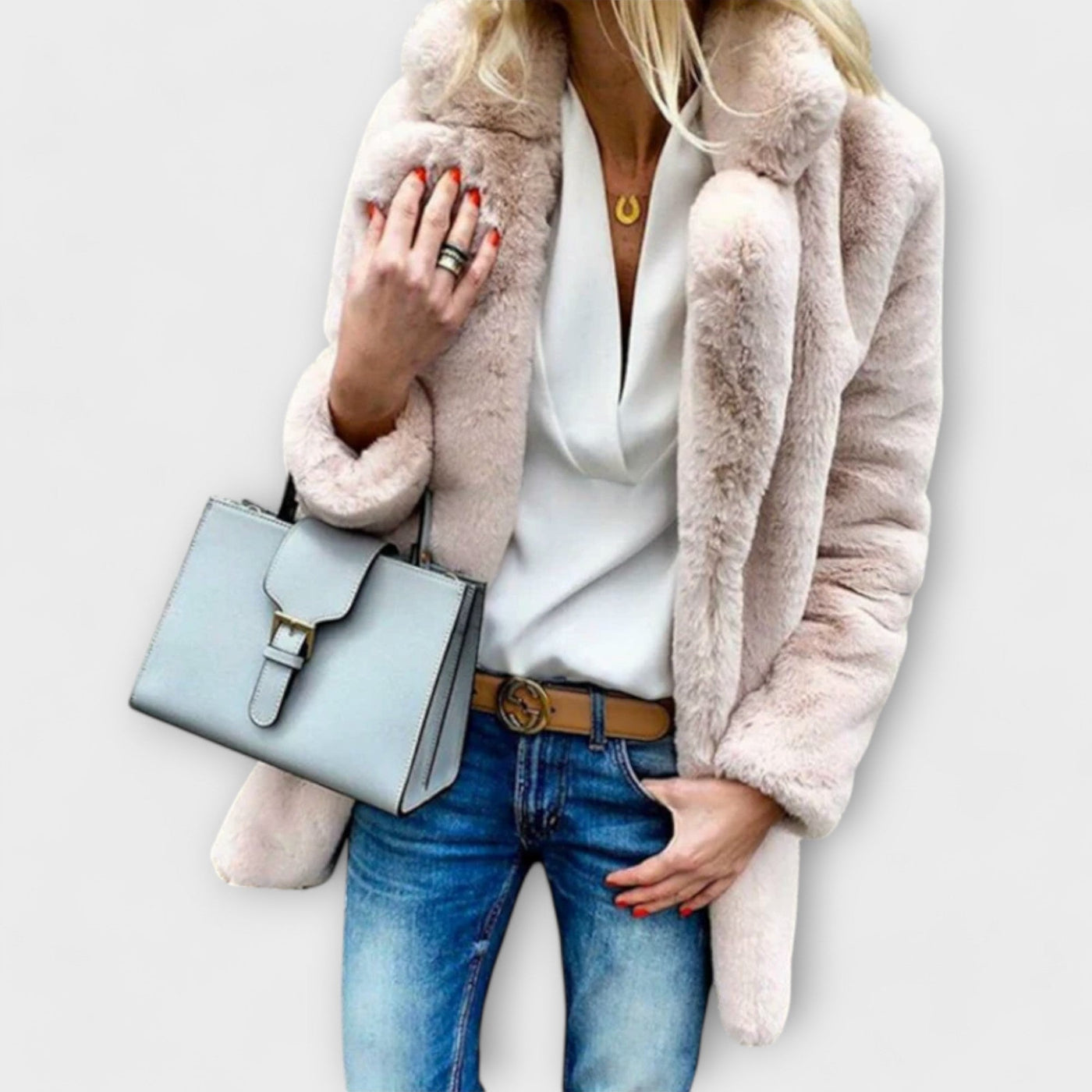 Warm and fluffy winter jacket