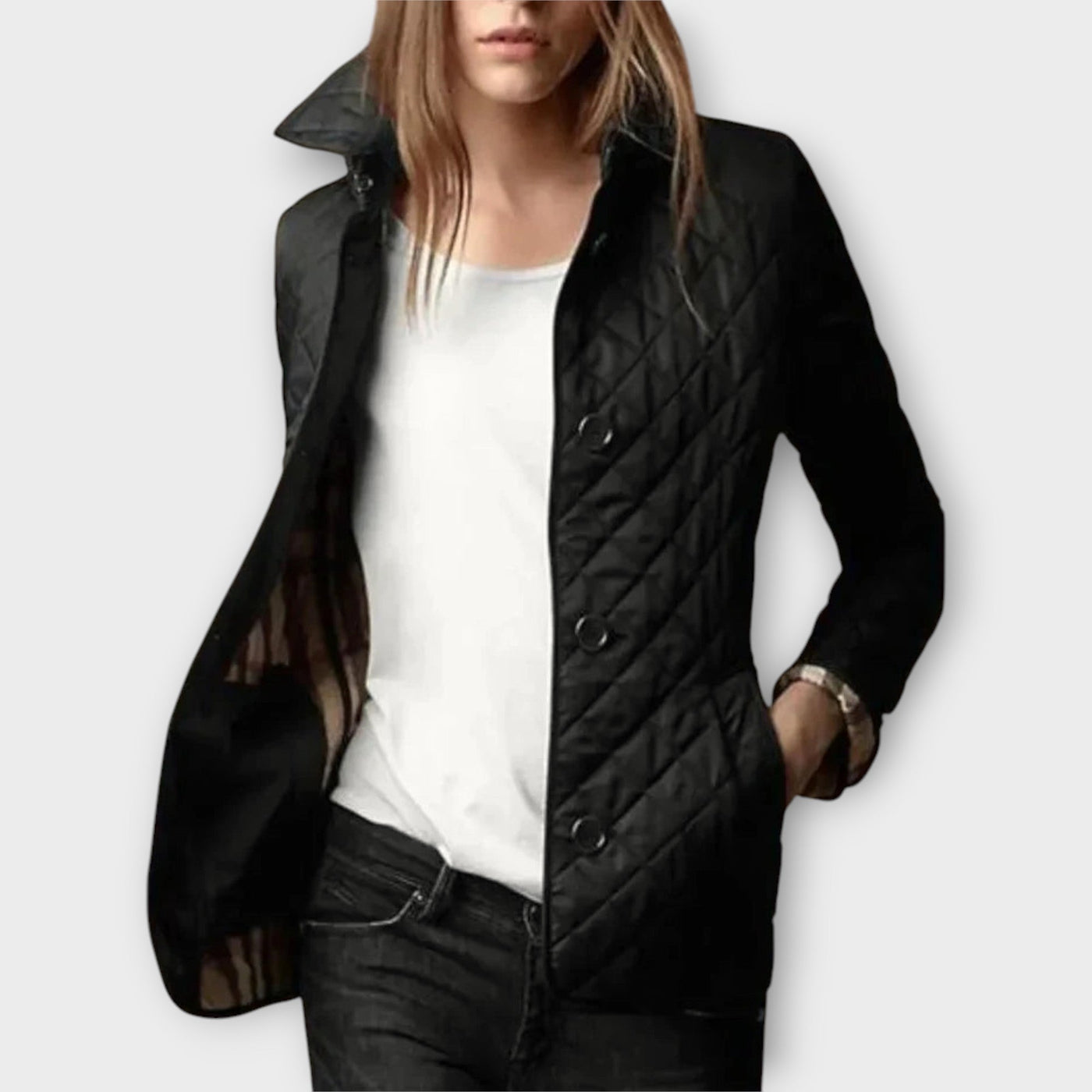 Quilted elegant blazer
