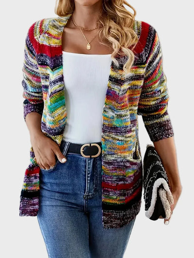 Multicolored knitted vest