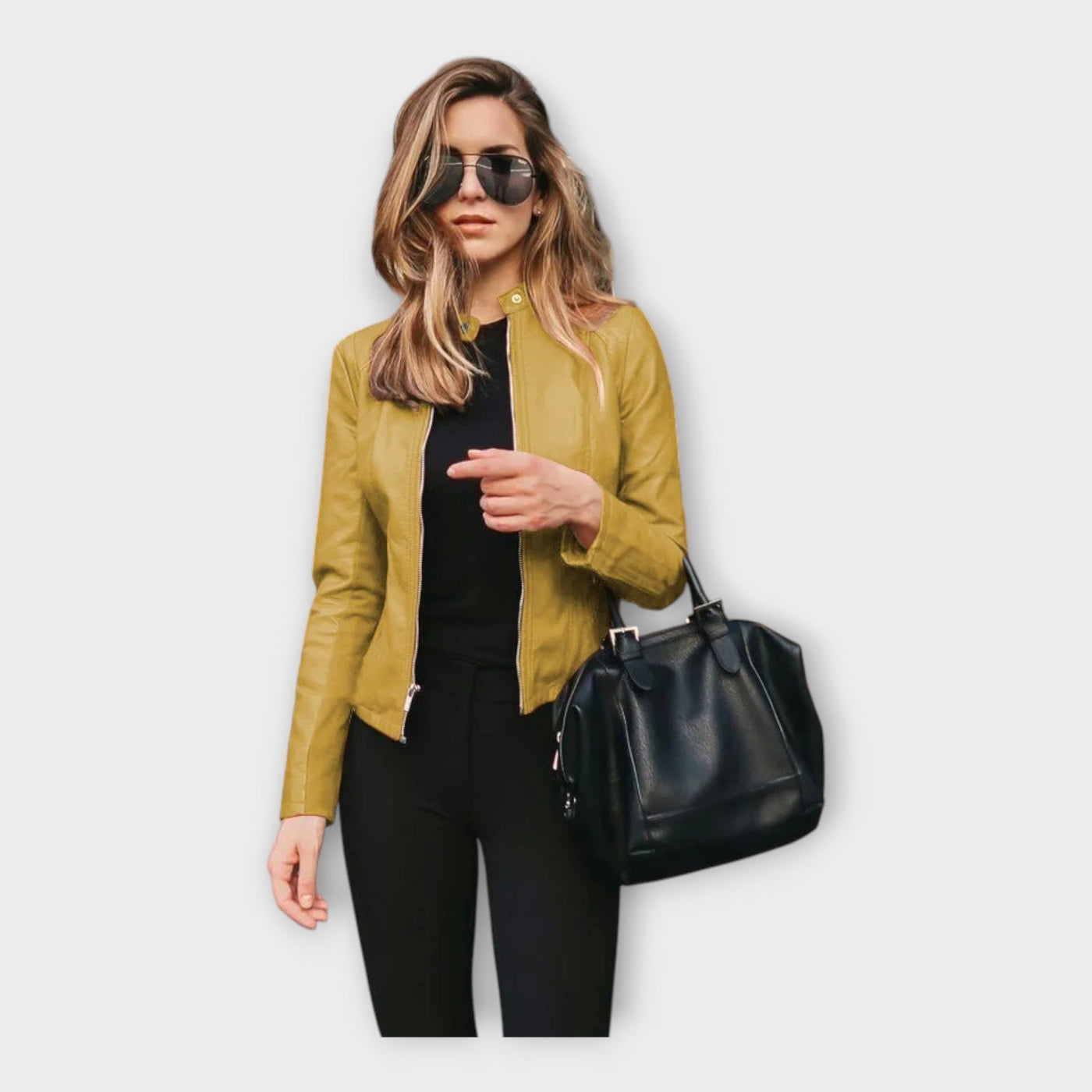 Modern leather jacket