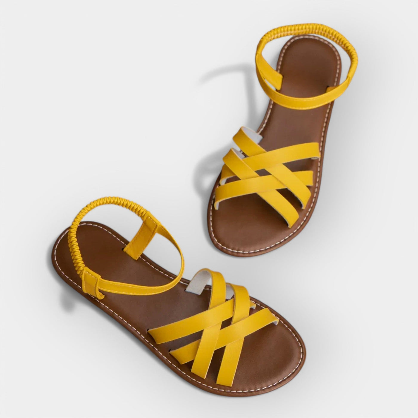 Handmade sandals with straps