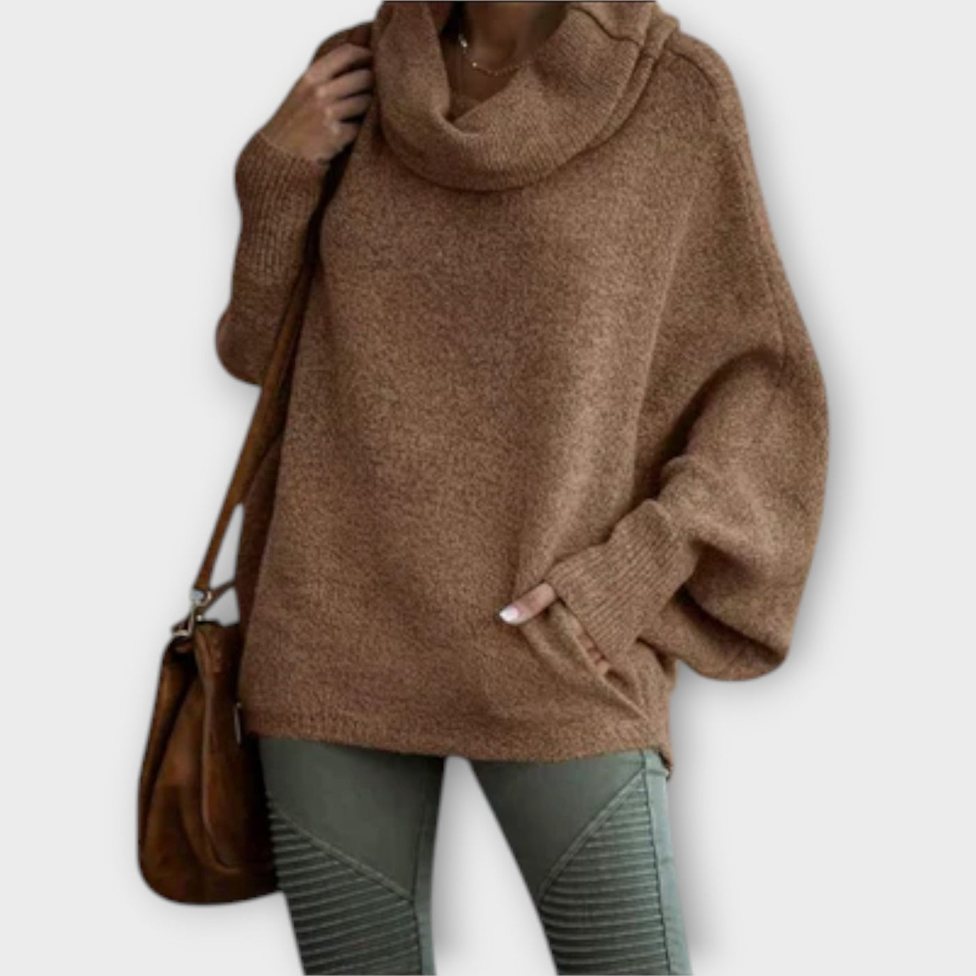 Elegant high-neck sweater