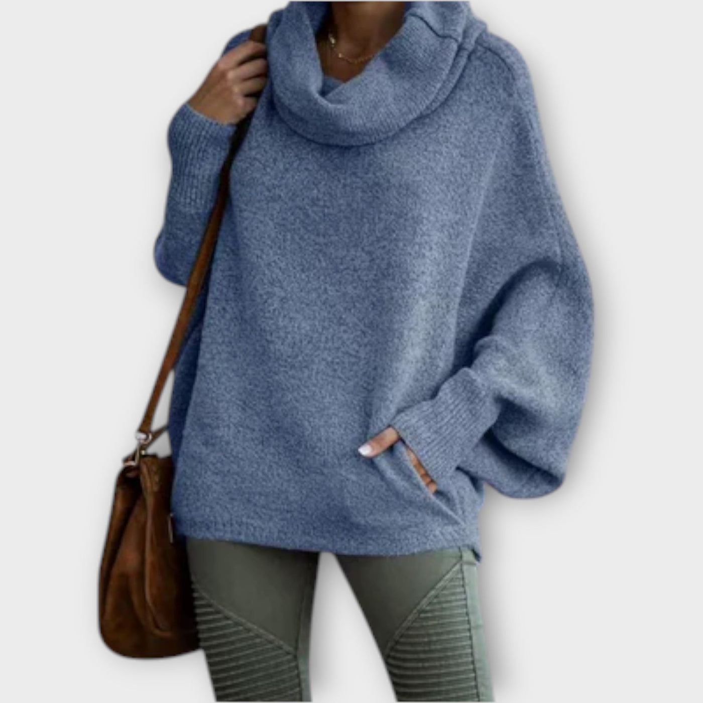 Elegant high-neck sweater