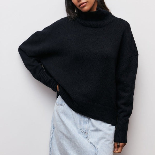 Comfortable high-neck sweater